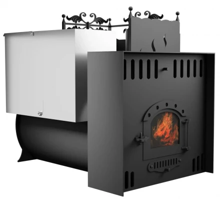 Банная печь Горыныч 3, малая дверь со стеклом, конвекционный портал (ТермоСфера)