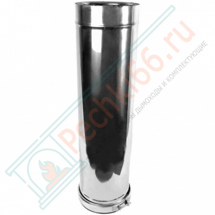 Сэндвич труба для дымохода L=1000 (AISI-316L/0,8-AISI-304/0,5) d-120/220 (Craft-HF-50B)