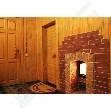 Плитка прямая Шамот макси (0.8 м2 в коробке) (Терракот)