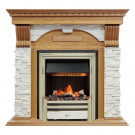 Электрокаминокомплект Dublin - Дуб / Сланец белый с очагом Cavendish