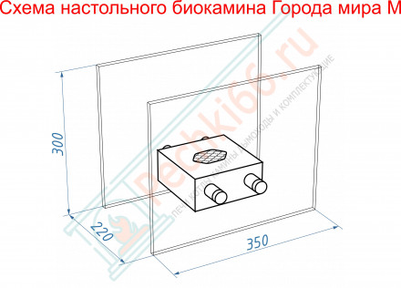 Биокамин София M, белый (LuxFire)