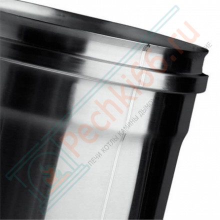 Сэндвич колено 45° (НЕРЖ-430/0,8-НЕРЖ-430/0,5) d-200/280 (Ferrum HF)