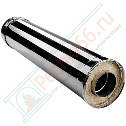 Сэндвич труба V50R с изол L=1000 (AISI-321/0,8-AISI-304/0,5) d-300/400 (Вулкан)