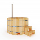 Японская баня Фурако круглая с внутренней печкой 150х150х120 (НКЗ)