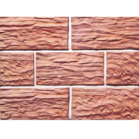 Плитка прямая Скол дерева Макси (0.8 м2 в коробке) (Терракот)