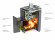 Печь для бани газодровяная Оранж Блю Carbon антрацит (T.M.F) до 18 м3  в Самаре