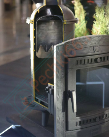 Печь для бани Атмосфера L+, усиленная каменка сетка нержавейка (ProMetall)