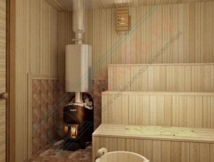 Печь для бани Aurora 180 short black (Grill’D)