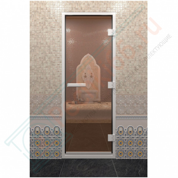 Стеклянная дверь DoorWood Хамам Бронза 2000х700 (по коробке) в Самаре