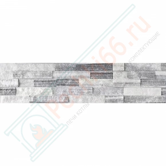 Плитка Кварцит бело-серый 600 x 150 x 15-20 мм (0.63 м2 / 7 шт) в Самаре