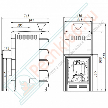 Печь для бани Таймыр 2017 Inox БСЭ ЗК антрацит (T.M.F) до 18 м3