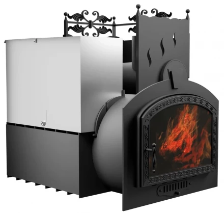 Банная печь Горыныч 3, большая дверь со стеклом, конвекция (ТермоСфера)