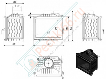 Чугунная топка Eryk (Kratki)