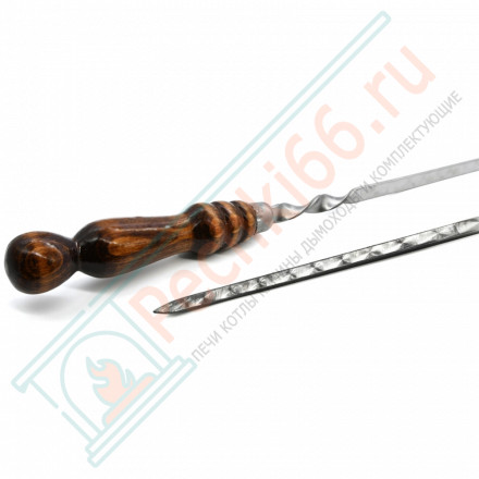 Набор шампуров L=40 см, с деревянной ручкой, 10 шт