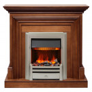 Электрический Каминокомплект Bradford - Орех с очагом Chesford