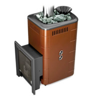 Печь для бани Таймыр 2017 Inox БСЭ ЗК ТО терракота (T.M.F) до 18 м3