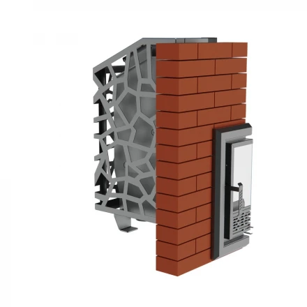 Печь для бани Арма 800 с металлической дверцей, до 24 м3