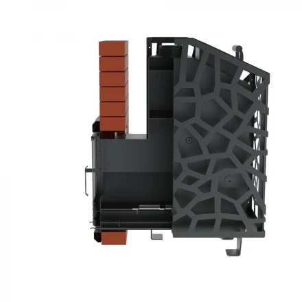 Печь для бани Арма 800 с металлической дверцей, до 24 м3