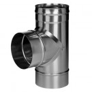 Тройник 90° без изол (НЕРЖ-321/0,8) d-130 (Дымок-Lux) Тройник 90° без изол (НЕРЖ-321/0,8) d-130 (Дымок-Lux)