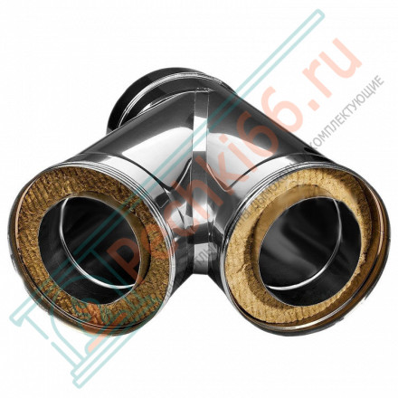 Тройник 45° с изол (НЕРЖ-321/0,5-НЕРЖ-439/0,5) d-115/200 (Дымок-Lux)