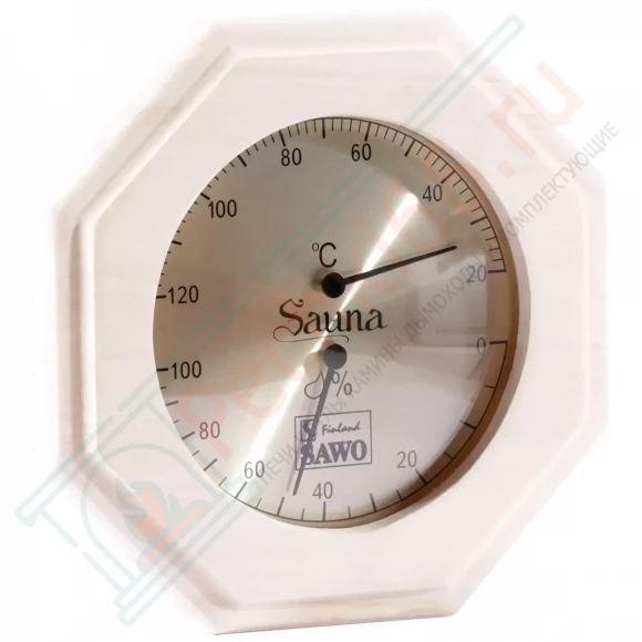 Термогигрометр восьмигранник 241-THA, осина (Sawo) в Самаре