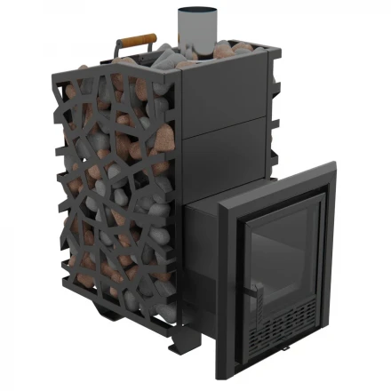 Печь для бани Арма 800 дверца со стеклом, до 24 м3