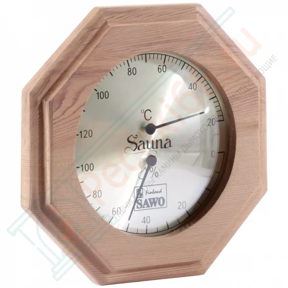 Термогигрометр восьмигранник 241-THD, кедр (Sawo) в Самаре