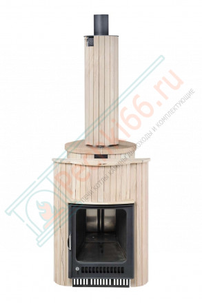 Дровяная банная печь Ферингер ОПТИМА "Окаменевшее дерево перенесённый рисунок" до 28 м³