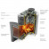 Печь для бани Гейзер Мини 2016 Carbon Витра ЗК антрацит (T.M.F) до 12 м3 в Самаре