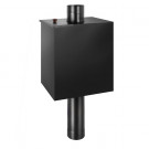 Бак на трубе Black прямоугольный (НЕРЖ-439/0,8мм) 55 л, d-115 (Россия)