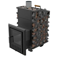 Печь для бани Арма 900 стеклянная дверца, до 28 м3