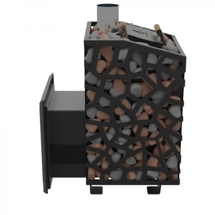 Печь для бани Арма 900 стеклянная дверца, до 28 м3