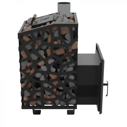 Печь для бани Арма 900 стеклянная дверца, до 28 м3