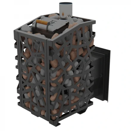 Печь для бани Арма 900 стеклянная дверца, до 28 м3