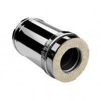 Сэндвич труба V50R с изол L=250 (AISI-321/0,8-AISI-304/0,5) d-200/300 (Вулкан-Cerablanket)