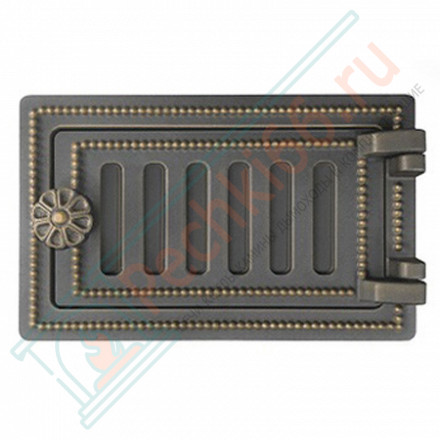 Дверца поддувальная чугунная ДП-2, бронза (Везувий)