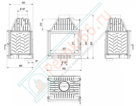 Чугунная топка Zuzia Eko (Kratki)