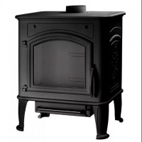 Чугунная печь-камин LCI Premium LUX, Черный (Liseo Castiron) до 160 м3