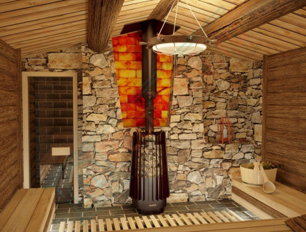 Дровяная банная печь Grill'D Cometa 180 Vega Window