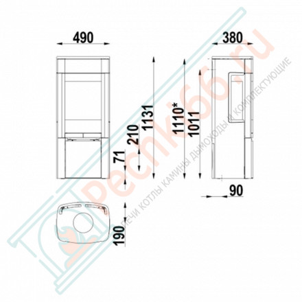 Печь-камин Scan 41-1 (Scan)