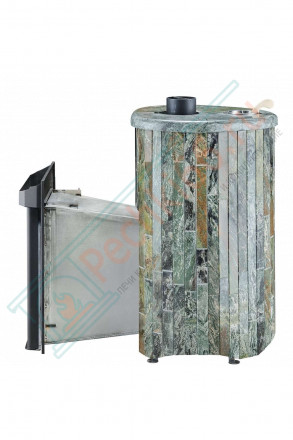 Дровяная банная печь Ферингер Малютка ПФ "Жадеит наборный" до 18 м³