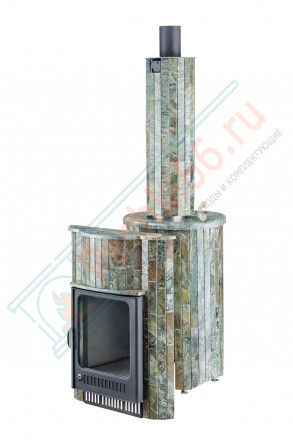 Дровяная банная печь Ферингер Малютка ПФ "Жадеит наборный" до 18 м³