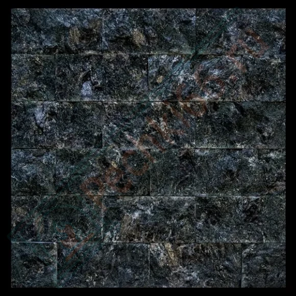 Плитка рваный камень "Серпентенит" 100х50х25мм, упаковка  90 шт / 0,42 м2 в Самаре
