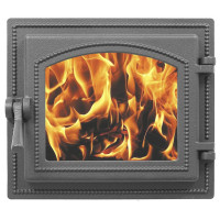 Дверца печная чугунная 260, антрацит (Везувий)