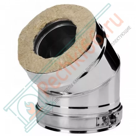 Отвод 30° V50R с изол (AISI-321/0,5-ОЦИНК-RAL/0,5) d-250/350 (Вулкан)