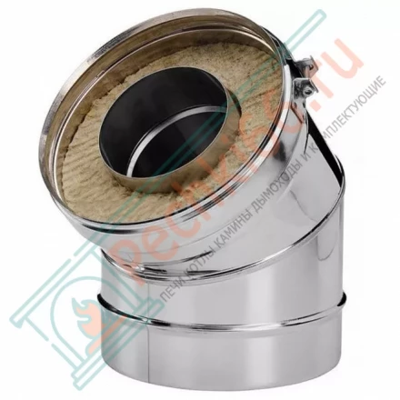 Отвод 30° V50R с изол (AISI-321/0,5-ОЦИНК-RAL/0,5) d-250/350 (Вулкан)