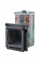 Дровяная банная печь Малютка ПФ "Змеевик + Россо Леванте" (Ферингер)