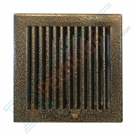 Каминная решетка с регулировкой, 170х170-D125, бронза (Megaprom)