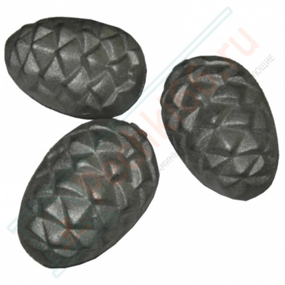 Камень чугунный для бани "Кедровая шишка" (Ø68х98мм), 5 шт, 7,2 кг в Самаре