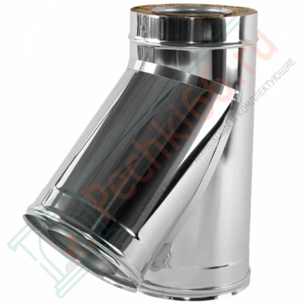 Тройник 45° V50R с изол (AISI-310S/0,8-AISI-304/0,5) d-180/280 (Вулкан-Cerablanket)